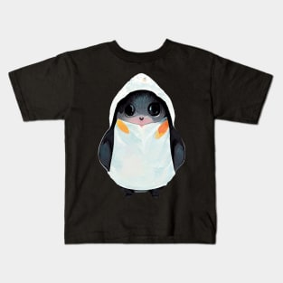 Cute penguin with coat Kids T-Shirt
